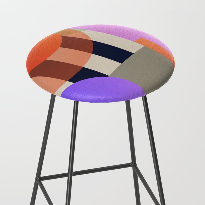 Abstract Geometric Shapes 217 Stool Gallery Image 2