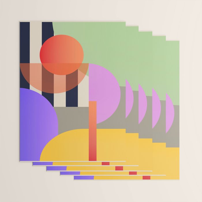 Abstract Geometric Shapes 217 Wrapping Paper Gallery Image 3