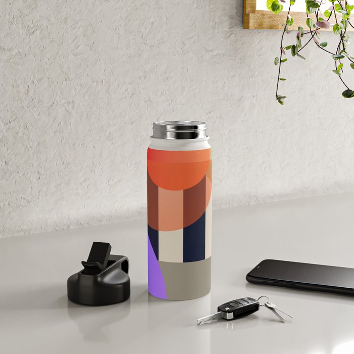 Abstract Geometric Shapes 217 Water Bottle Gallery Image 4