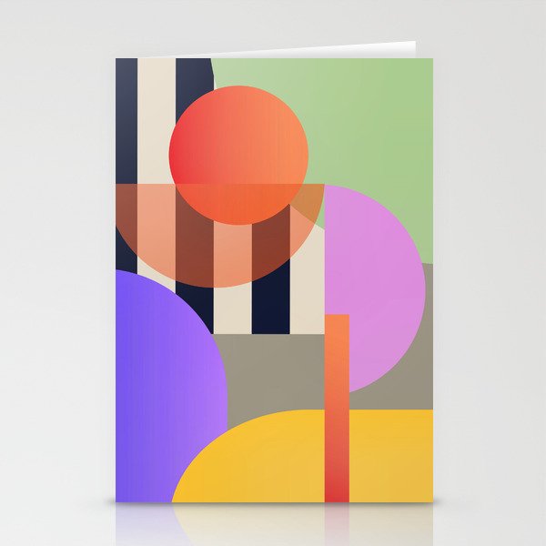 Abstract Geometric Shapes 217 Stationery Card Gallery Image 2
