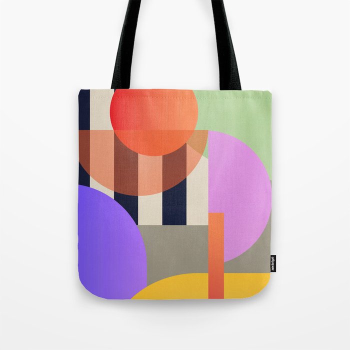 Abstract Geometric Shapes 217 Tote Bag Gallery Image 1