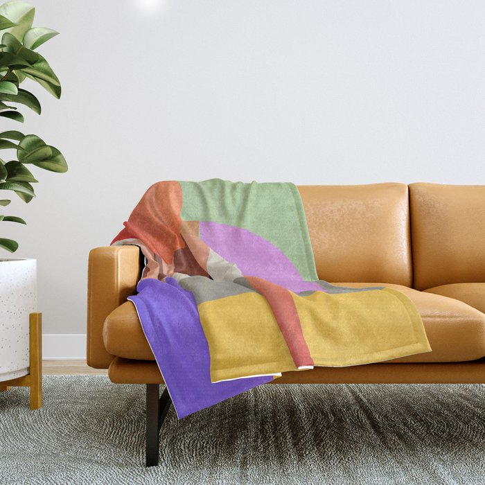 Abstract Geometric Shapes 217 Throw Blanket Gallery Image 1