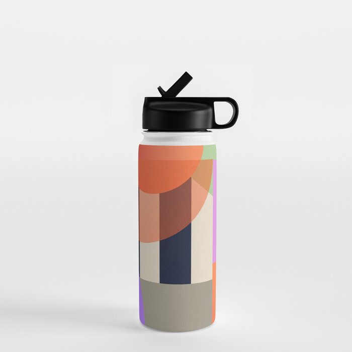 Abstract Geometric Shapes 217 Water Bottle Gallery Image 1