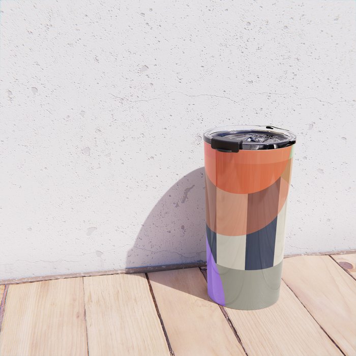 Abstract Geometric Shapes 217 Travel Mug Gallery Image 4