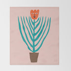 Sassy flower Throw Blanket Gallery Image 2
