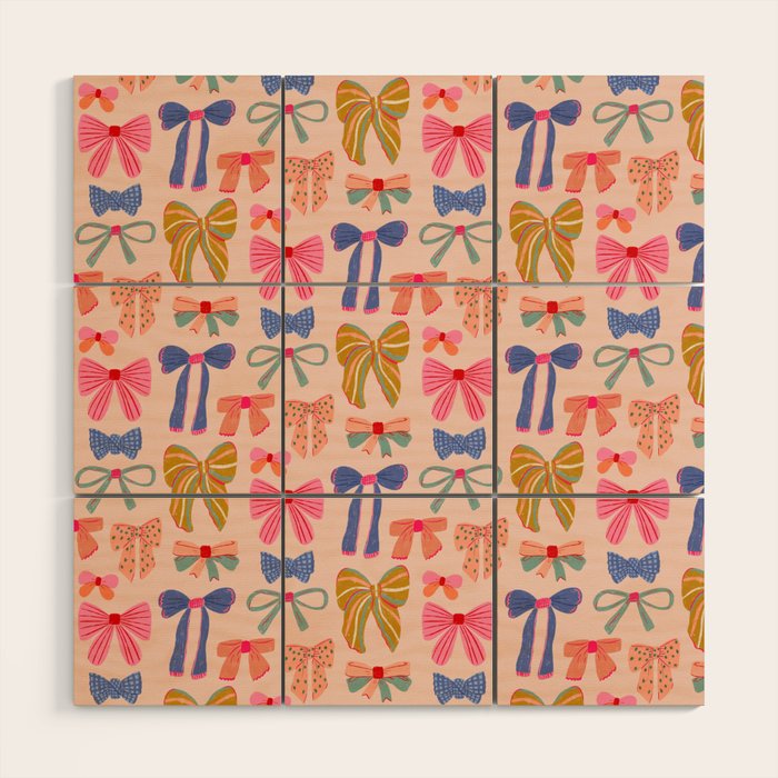 Colorful Bows - Joy of Together  Wood Wall Art Gallery Image 1