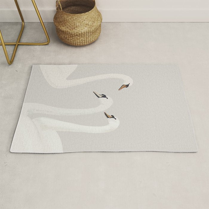 White Swans Rug Gallery Image 1