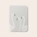 White Swans Bath Mat Gallery Image 1