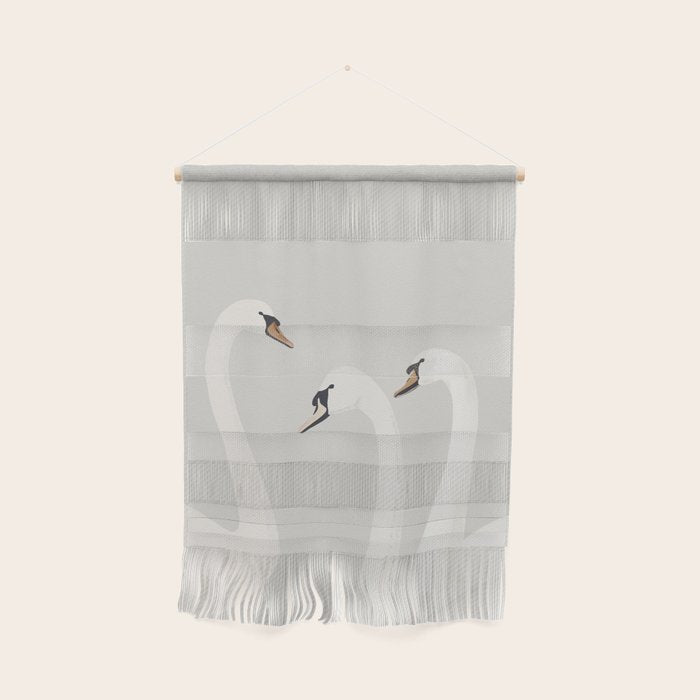 White Swans Wall Hanging Gallery Image 1