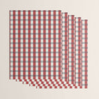 Winter 2025 Red Plaid Wrapping Paper Gallery Image 3