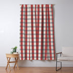 Winter 2025 Red Plaid Window Curtain Gallery Image 5