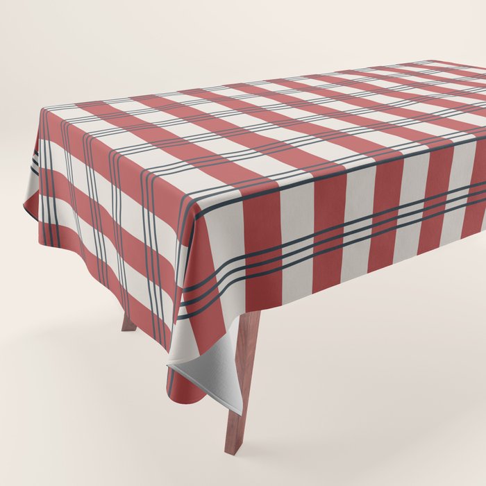 Winter 2025 Red Plaid Tablecloth Gallery Image 1