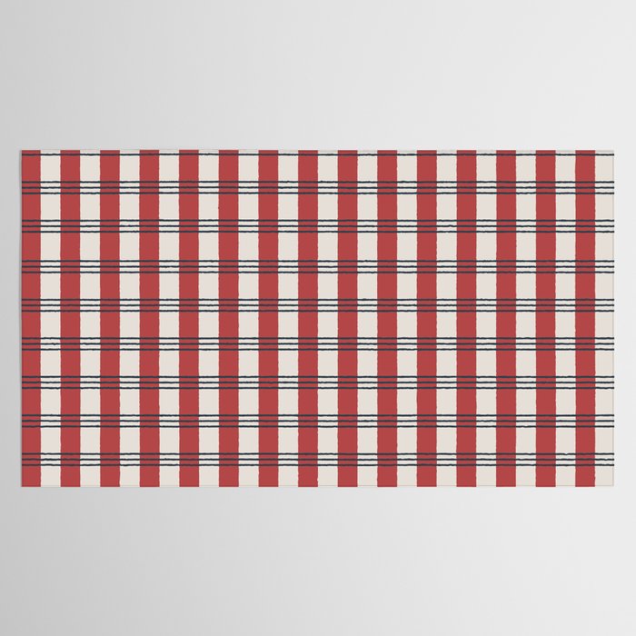 Winter 2025 Red Plaid Tablecloth Gallery Image 2