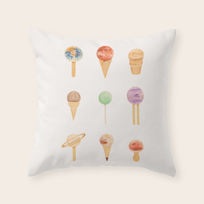 Planetarium Sugarium Throw Pillow Gallery Image 1