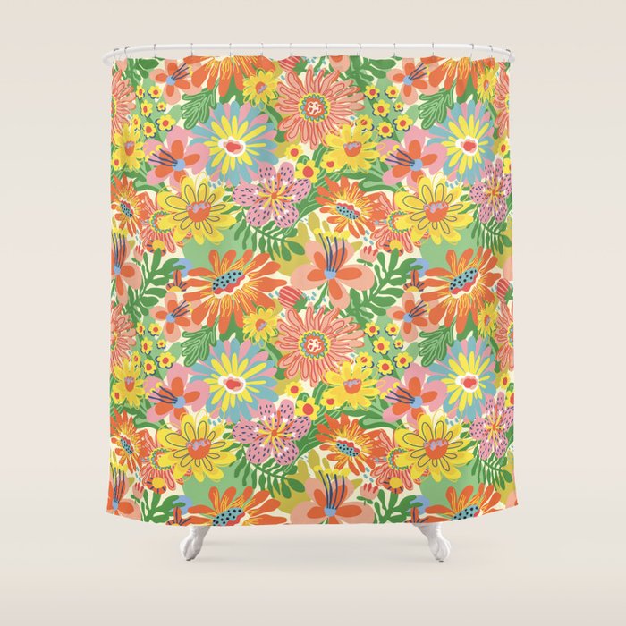 Summer bloom Shower Curtain Gallery Image 1