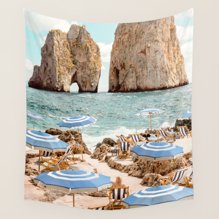 La Fontelina Beach Wall Tapestry Gallery Image 4