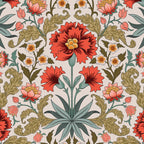 Victorian Botanicals - Carnations in Red and Green Coffee Mug Gallery Image 2