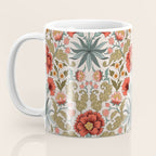 Victorian Botanicals - Carnations in Red and Green Coffee Mug Gallery Image 3