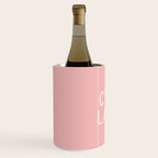 C'est La Vie French Pink Hand Lettering Wine Chiller Gallery Image 2