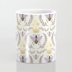 Queen Bee - Lavander Purple and Yellow Coffee Mug Gallery Image 4