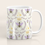 Queen Bee - Lavander Purple and Yellow Coffee Mug Gallery Image 1