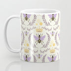 Queen Bee - Lavander Purple and Yellow Coffee Mug Gallery Image 3