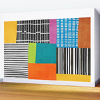 Colorful Patchwork Design Artwork Wall Mural Gallery Image 2