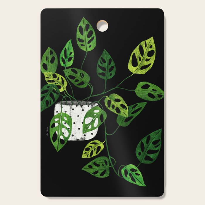 Back monstera obliqua Cutting Board Gallery Image 1