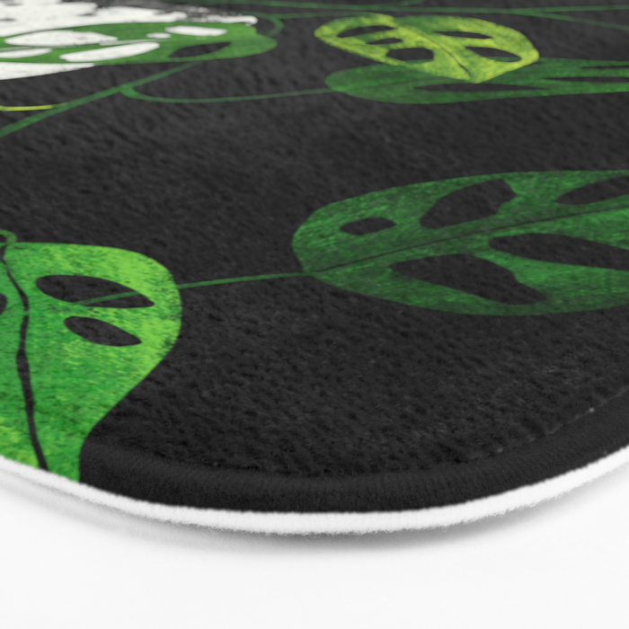 Back monstera obliqua Bath Mat Gallery Image 3