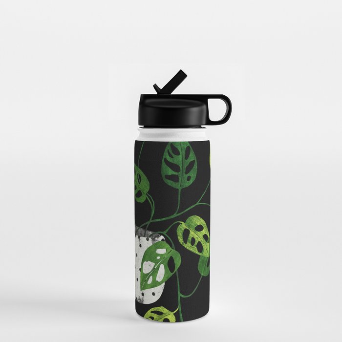 Back monstera obliqua Water Bottle Gallery Image 1