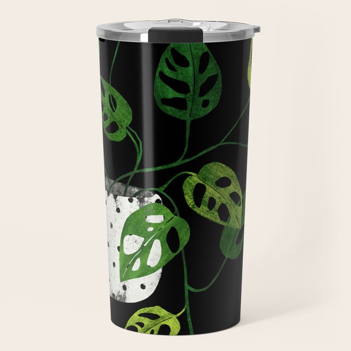 Back monstera obliqua Travel Mug Gallery Image 1