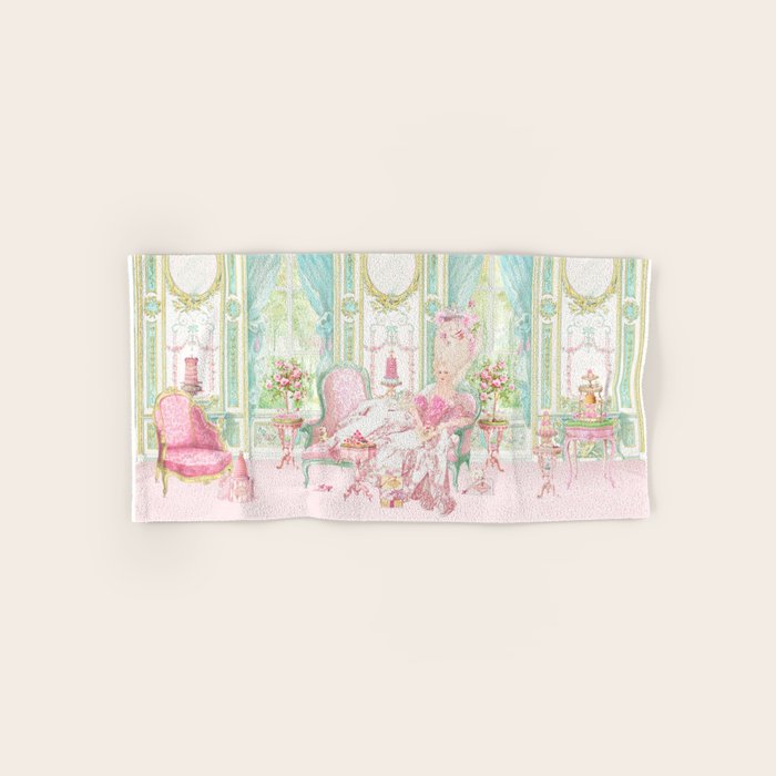 Marie Antoinette, Palace of Versailles, Diorama Bath Towel Gallery Image 1