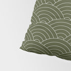 Waves (Olive) Pillow Sham Gallery Image 4