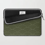 Waves (Olive) Laptop Sleeve Gallery Image 2