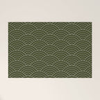 Waves (Olive) Welcome Mat Gallery Image 1