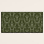 Waves (Olive) Desk Mat Gallery Image 3