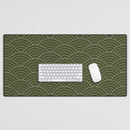 Waves (Olive) Desk Mat Gallery Image 1
