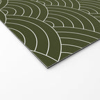 Waves (Olive) Welcome Mat Gallery Image 2
