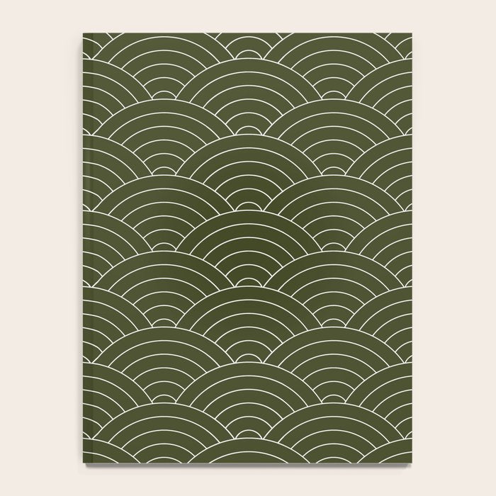 Waves (Olive) Notebook Gallery Image 4