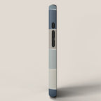 Flux Midcentury Modern Check Grid Pattern in Neutral Blue Gray Tones iPhone Case Gallery Image 2