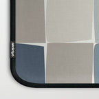 Flux Midcentury Modern Check Grid Pattern in Neutral Blue Gray Tones Laptop Sleeve Gallery Image 3
