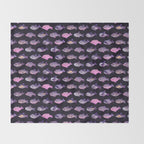 Dolphin Day - dark Throw Blanket Gallery Image 2