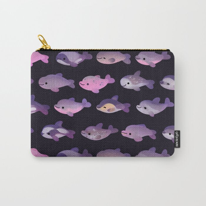 Dolphin Day - dark Carry All Pouch Gallery Image 1