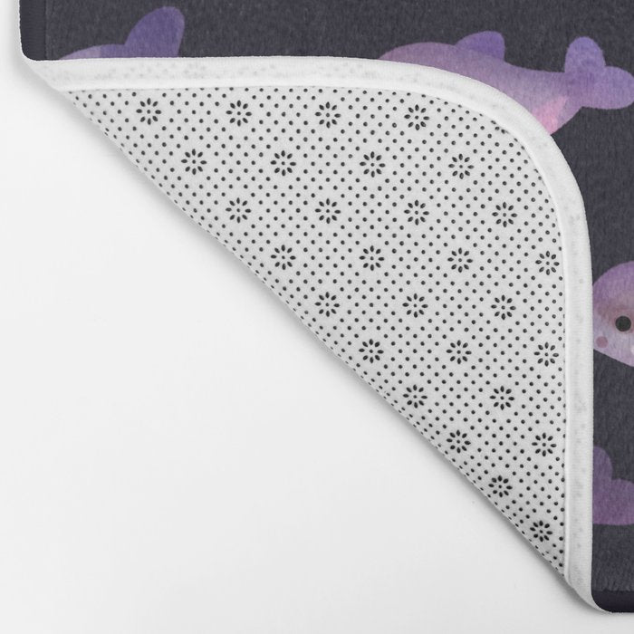 Dolphin Day - dark Bath Mat Gallery Image 2