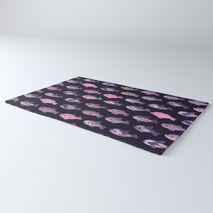 Dolphin Day - dark Rug Gallery Image 3
