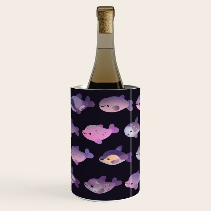 Dolphin Day - dark Wine Chiller Gallery Image 1