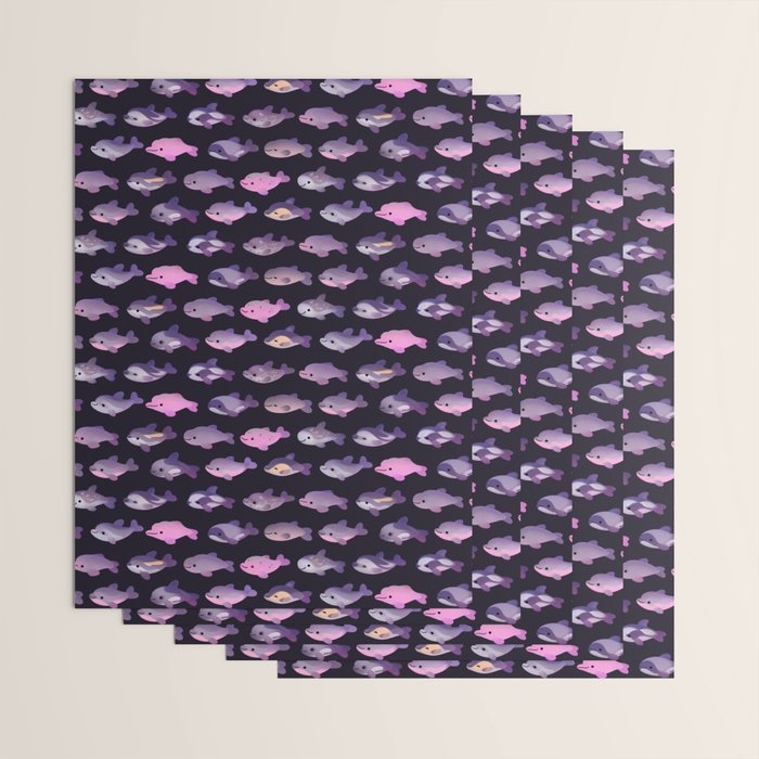 Dolphin Day - dark Wrapping Paper Gallery Image 3