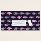 Dolphin Day - dark Desk Mat Gallery Image 1