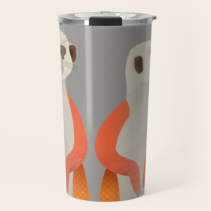 Whimsy Meerkats Travel Mug Gallery Image 1