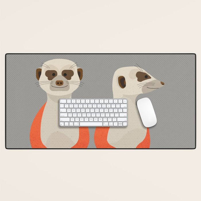 Whimsy Meerkats Desk Mat Gallery Image 1